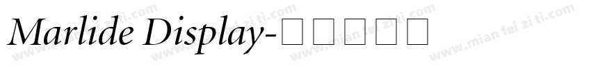 Marlide Display字体转换